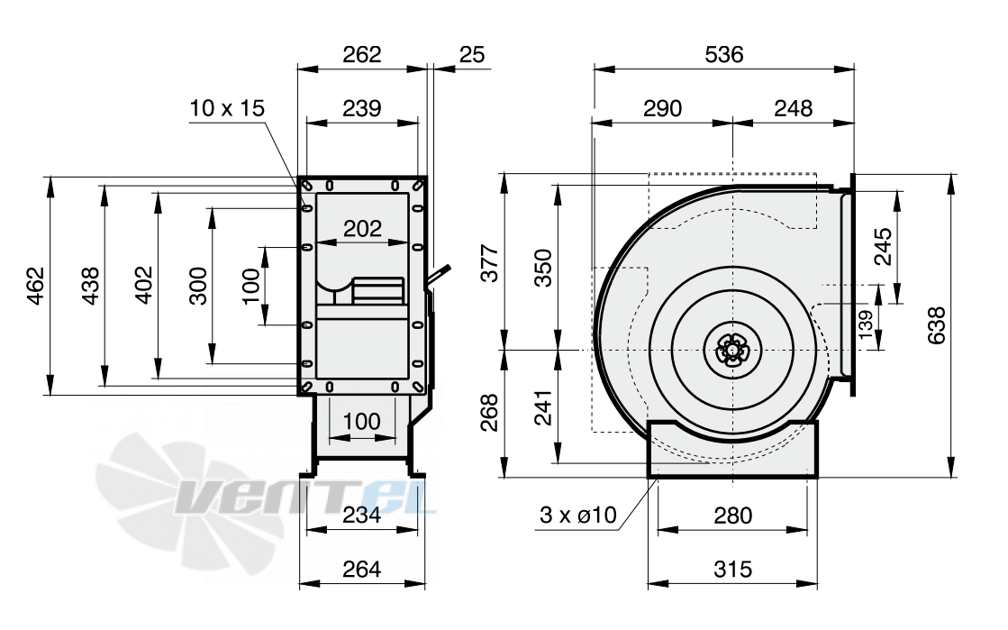 Rosenberg EHAD 315-2 - описание, технические характеристики, графики